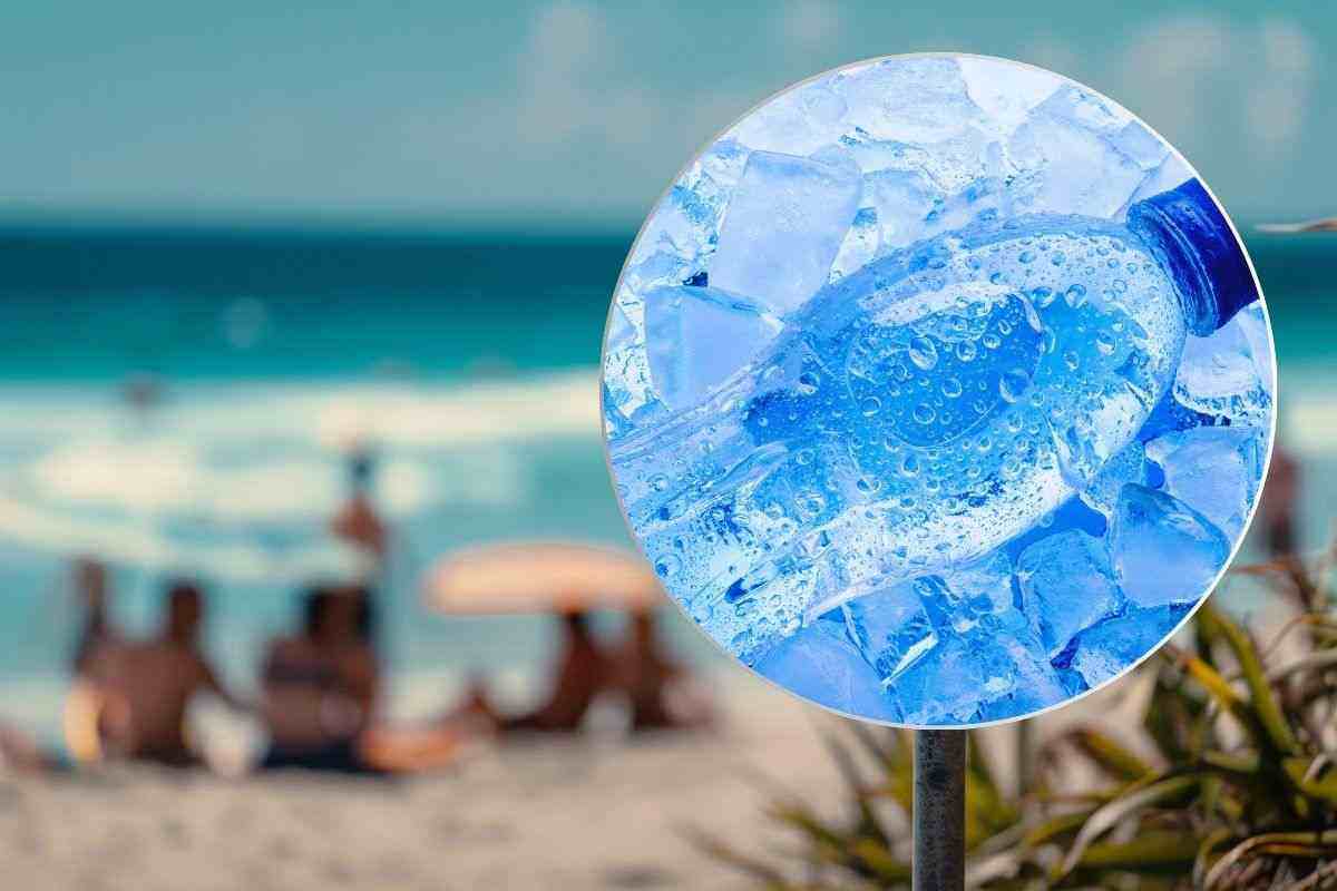 come mantenere l'acqua fresca in spiaggia